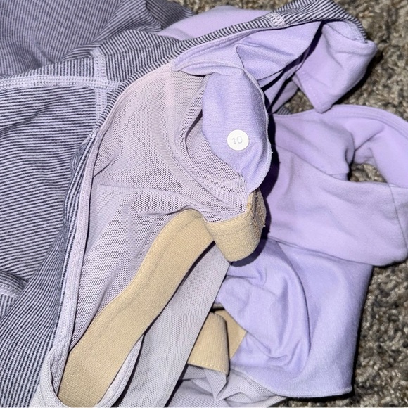 Lululemon Scoop Neck Tank Lilac Heathered Wide Strap size 10 - Picture 7 of 7